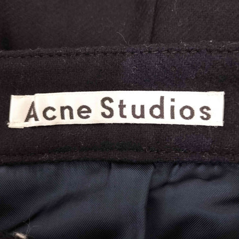アクネストゥディオズ ACNE STUDIOS PANNA WOOL PAW16 斜めジップ ウールスカート レディース 36