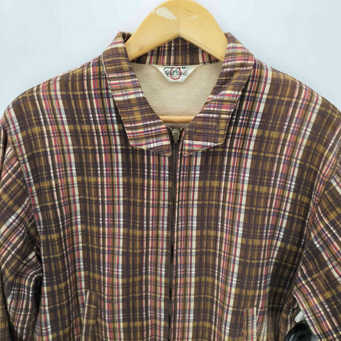 Red Circle 50s レッド サークル スウィング トップ バネクラ クラウン ジップ ジャケット チェック柄 メンズ US:40