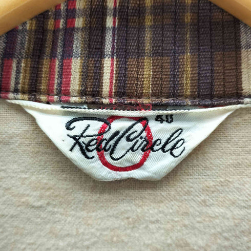 Red Circle 50s レッド サークル スウィング トップ バネクラ クラウン ジップ ジャケット チェック柄 メンズ US:40