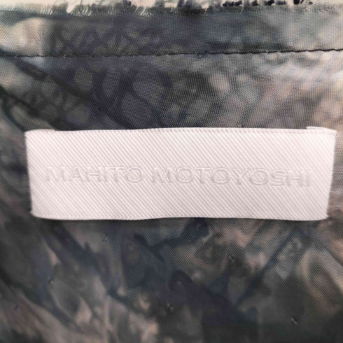マヒトモトヨシ MAHITO MOTOYOSHI 24SS Cupra chusen knitting docking T-shirt キュプラ注染編みドッキングTシャツ メンズ JPN:L