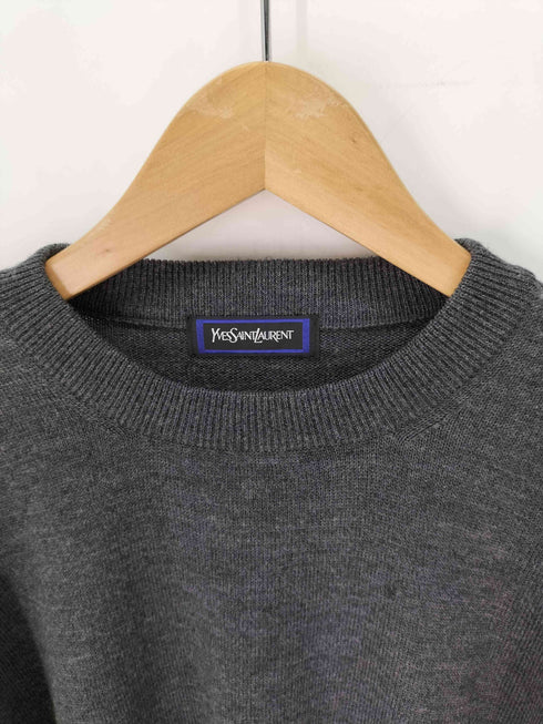 イヴサンローラン Yves Saint Laurent ロゴ刺繍 ニットセーター メンズ