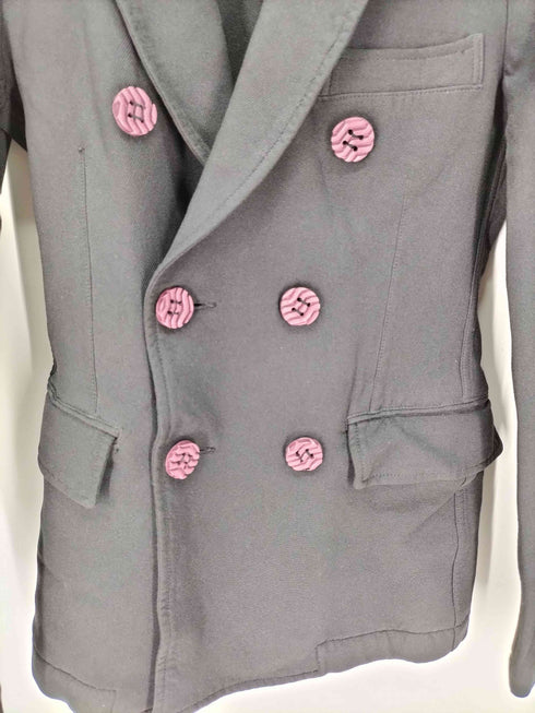 コムデギャルソンオムプリュス COMME des GARCONS HOMME PLUS ポリエステル縮絨 ダブルブレスト テーラードジャケット メンズ JPN:XS
