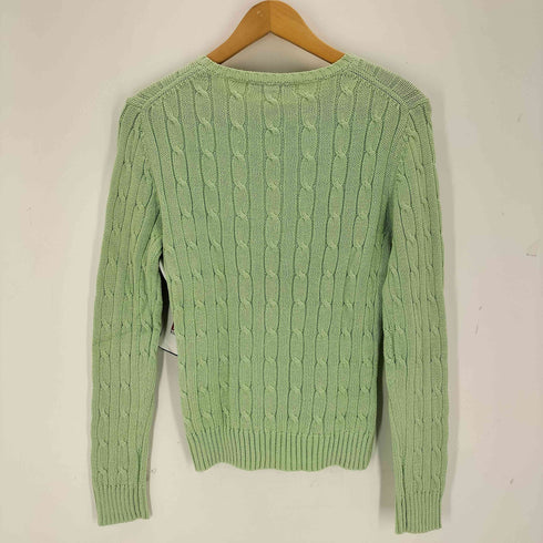ブルックスブラザーズ BROOKS BROTHERS ケーブル コットン クルーネックニット レディース import:M