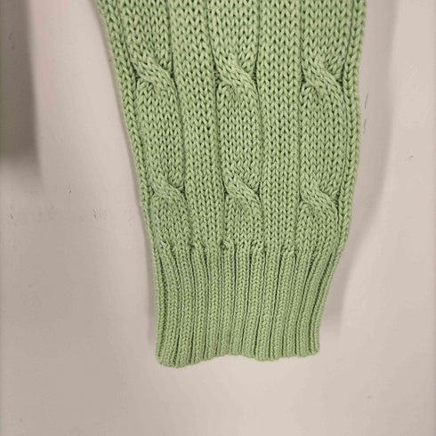 ブルックスブラザーズ BROOKS BROTHERS ケーブル コットン クルーネックニット レディース import:M