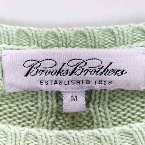 ブルックスブラザーズ BROOKS BROTHERS ケーブル コットン クルーネックニット レディース import:M