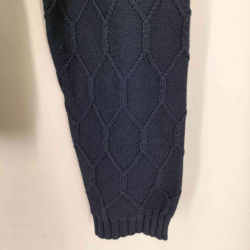 ブルックスブラザーズ BROOKS BROTHERS シルクコットン ケーブル クルーネックカーディガン レディース import:M