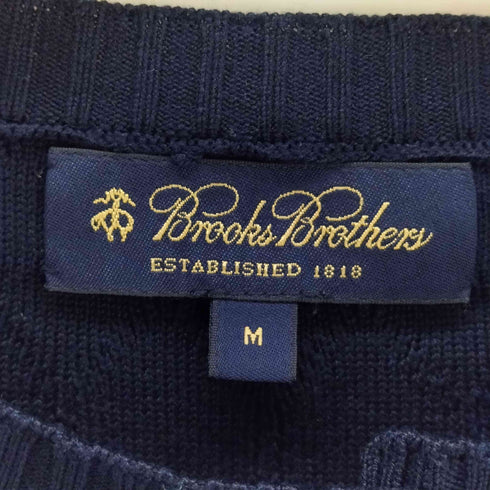 ブルックスブラザーズ BROOKS BROTHERS シルクコットン ケーブル クルーネックカーディガン レディース import:M