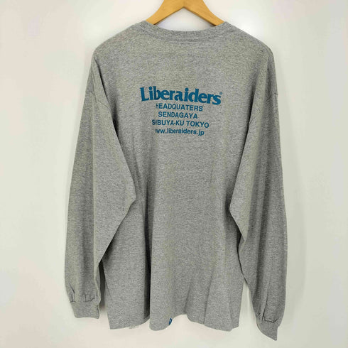 リベレイダース Liberaiders 24ss HEADQUARTERS LS Tee Gray メンズ JPN:L