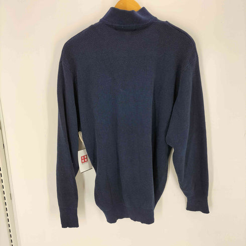 エディーバウアー Eddie Bauer 80s 黒タグ ハーフボタン コットンニット プルオーバー メンズ M