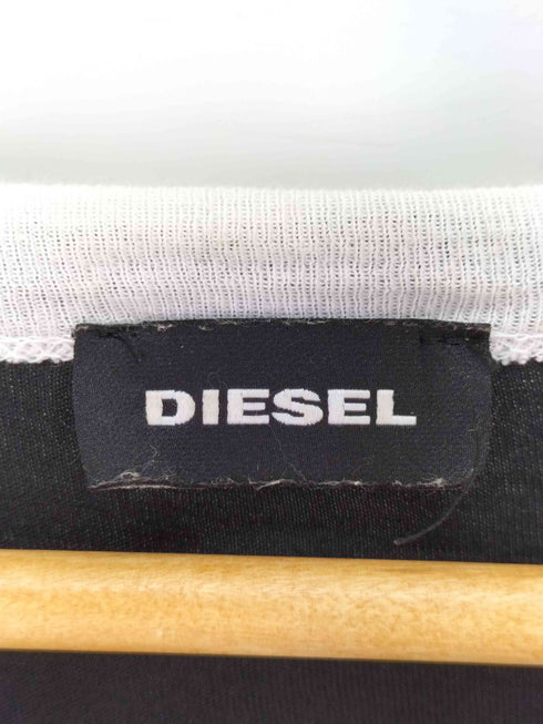 ディーゼル DIESEL VOID フェイクレイヤード ダメージ グラフィック カットソー メンズ import:XL