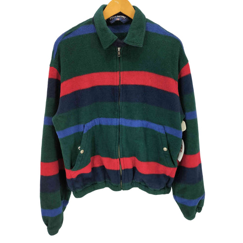 ポロスポーツラルフローレン POLO SPORT RALPH LAUREN 90s スモールポニー刺繍 マルチカラー ボーダー フリースジャケット メンズ M