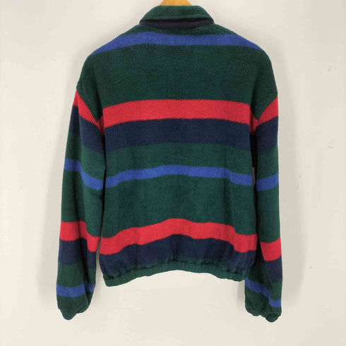 ポロスポーツラルフローレン POLO SPORT RALPH LAUREN 90s スモールポニー刺繍 マルチカラー ボーダー フリースジャケット メンズ M