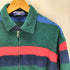ポロスポーツラルフローレン POLO SPORT RALPH LAUREN 90s スモールポニー刺繍 マルチカラー ボーダー フリースジャケット メンズ M