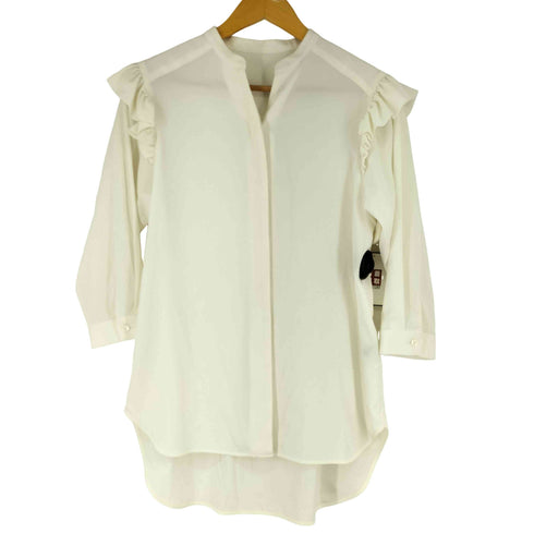ボーダーズアットバルコニー borders at balcony PUFF SLEEVE SHEER SHIRT パフスリーブシアーブラウス シャツ レディース DE:36