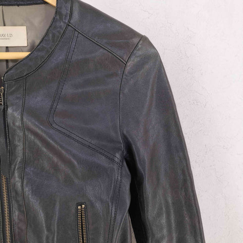 フレイアイディー FRAY I.D SHEEP LEATHER 羊革 ニット 切替 ライダースジャケット レディース 1