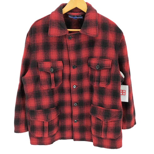 ラルフローレン RALPH LAUREN 80s USA製 バッファローチェック ヘビーネル ボックス マッキーノジャケット メンズ M