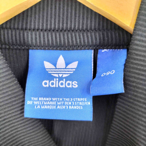 アディダスオリジナルス adidas Originals トレフォイルロゴ ハーフジップノースリーブ トップス レディース