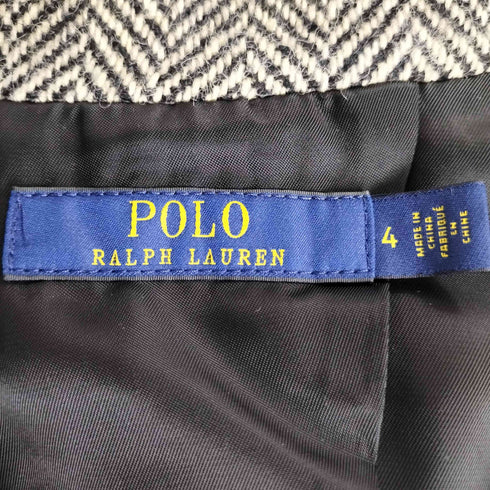 ポロラルフローレン POLO RALPH LAUREN 2B ツイード テーラード ジャケット レディース US:4