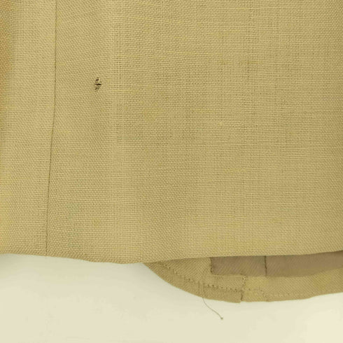 バーバリー BURBERRY 90s 白タグ リネン混 ウール 背抜き 2B テーラードジャケット レディース