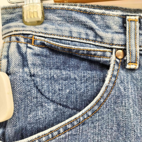 ラングラー Wrangler 90S レザーパッチ テーパード デニムパンツ メンズ 31-4