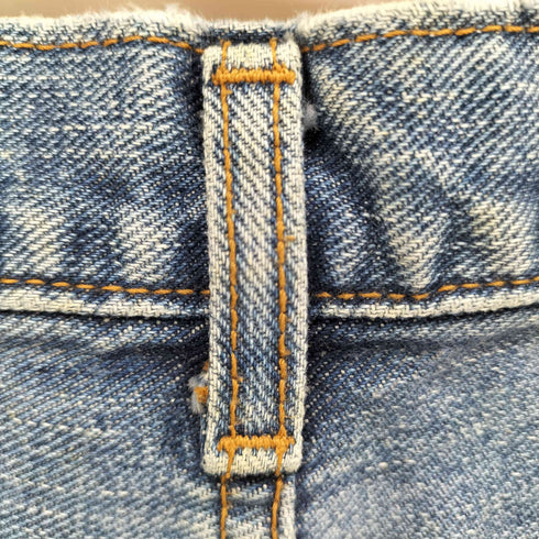 ラングラー Wrangler 90S レザーパッチ テーパード デニムパンツ メンズ 31-4