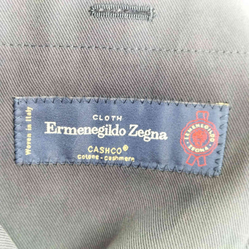 エルメネジルドゼニア Ermenegildo Zegna コットンウール混 セットアップ テーラードジャケット スラックス メンズ 46