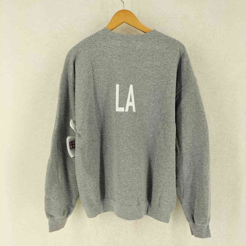ザデイオンザビーチ THE DAY ON THE BEACH Crew Sweat Shirt 裏起毛 両面プリント スウェット レディース L