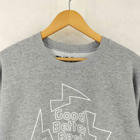 ザデイオンザビーチ THE DAY ON THE BEACH Crew Sweat Shirt 裏起毛 両面プリント スウェット レディース L