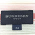 バーバリーゴルフ BURBERRY GOLF 鹿の子 ボーダー ハーフジップ カットソー レディース import:M