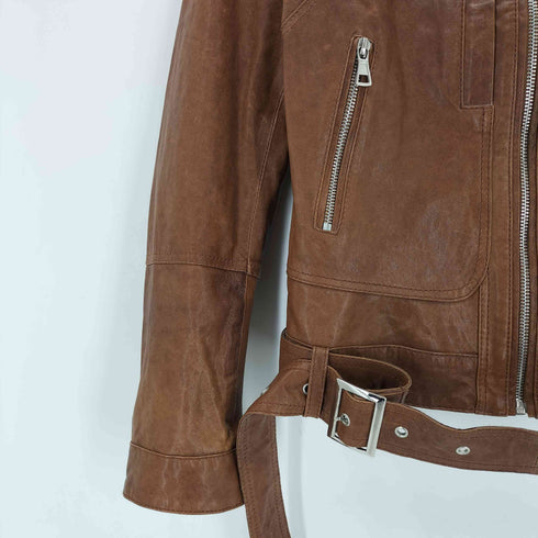 SHAYNE シェイン LAMB LEATHER ラムレザージャケット レディース L