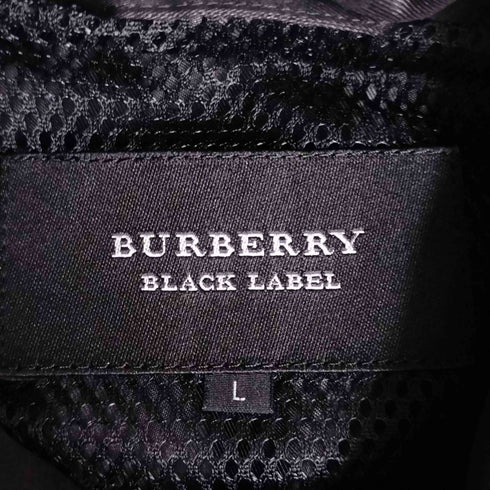 バーバリーブラックレーベル BURBERRY BLACK LABEL 同色 チェック パッカブルフード ダブルジップ ジャケット メンズ import:L