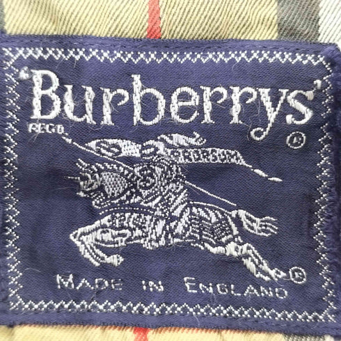 バーバリーズ BURBERRYS イングランド製 裏ノバチェック ステンカラーコート メンズ