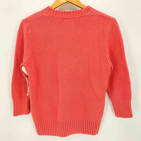 エルエルビーン L.L.Bean 7分袖 編み込み チャンキーニット カーディガン レディース import:S