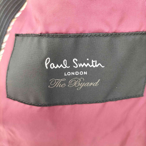 ポールスミスロンドン Paul Smith LONDON ストライプ シングル ノッチドラペル 背抜き テーラードジャケット スラックス セットアップ メンズ M
