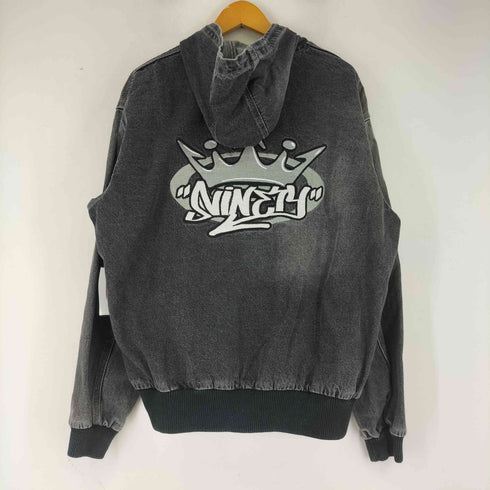 ナインティナインティ 9090 King Logo Vintage Denim Hoodie メンズ JPN:L