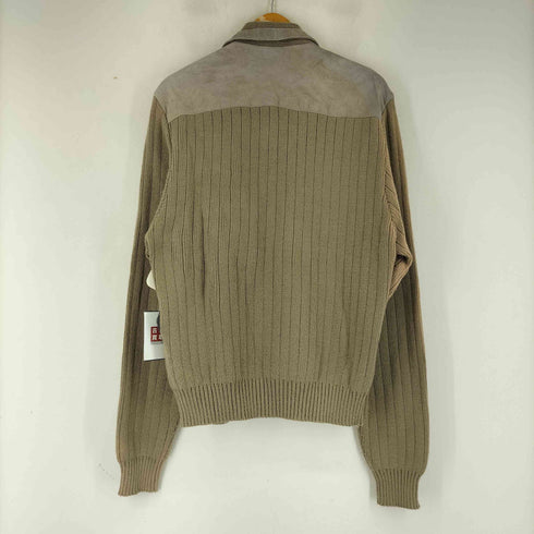 SIERRA PACIFIC ニット切替 レザージャケット メンズ JPN:XL