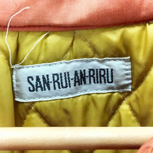 san-rui-an-riru 裏地キルティング ジップデザイン ブルゾン メンズ JPN:M