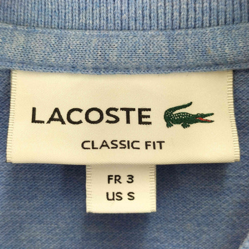 ラコステ LACOSTE ワンポイント 刺繍 ヘザー ポロシャツ メンズ 3