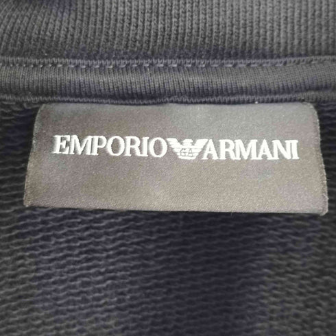 エンポリオアルマーニ EMPORIO ARMANI コットン 刺繍デザイン プルオーバーパーカー レディース XS
