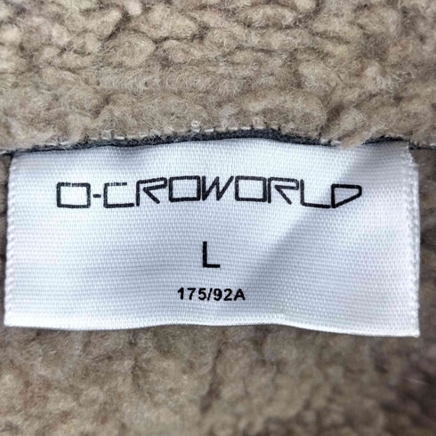 CROWORLD PUレザー ボアジャケット メンズ import:L