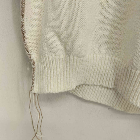 ザラ ZARA クルーネック クロップド ニット レディース import:M