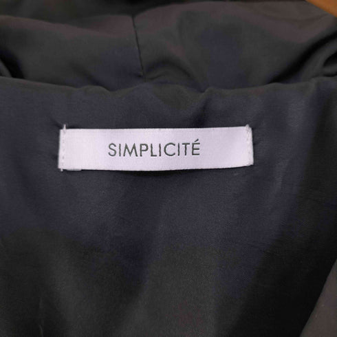 シンプリシテェ SIMPLICITE フーデッド ダウン ベスト レディース