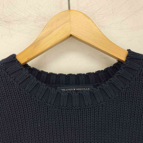BRANDY MELVILLE Nico American Flag Sweater クルーネック 星条旗 長袖ニット レディース 160/84A
