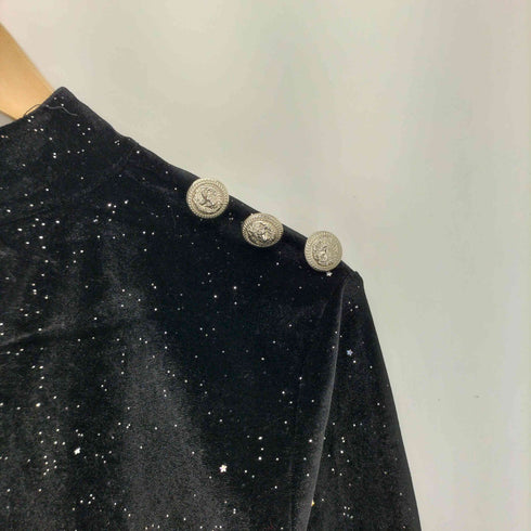 W+ ラメ バックジップ トップス Y2K レディース M
