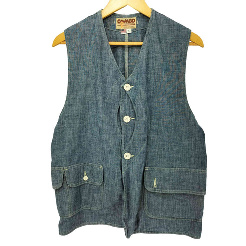 カムコ CAMCO HUNTING VEST ハンティング ベスト シャンブレー メンズ import:L
