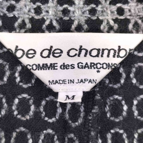ローブドシャンブルコムデギャルソン robe de chambre COMME des GARCONS 00S AD2003 AW フラワーモチーフ フラップポケット 3B ジャケット レディース M