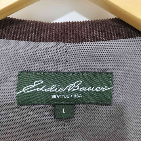 エディーバウアー Eddie Bauer バスケットボタン ウール ツイード チェック ベスト メンズ import:L