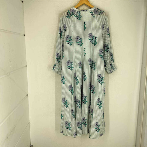 ヌキテパ NE QUITTEZ PAS 25SS Cotton Jacquard Lily Print Flare Dress コットン・ジャカード・リリー・プリント・フレア・ドレス レディース import:M