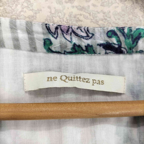 ヌキテパ NE QUITTEZ PAS 25SS Cotton Jacquard Lily Print Flare Dress コットン・ジャカード・リリー・プリント・フレア・ドレス レディース import:M