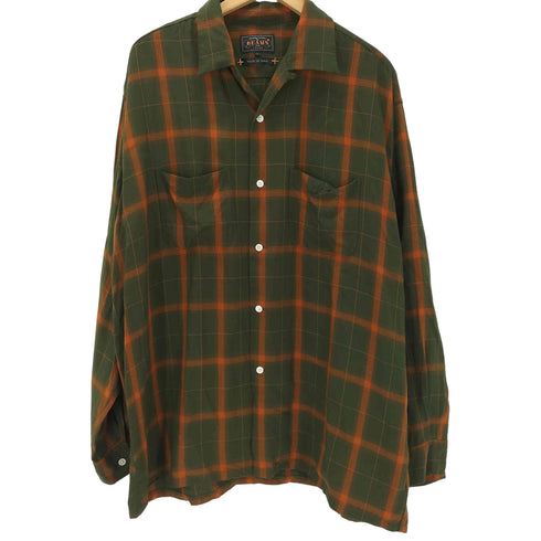 ビームスプラス BEAMS+ 26SS Open Collar Ombre Plaid オープンカラー オンブレ シャツ メンズ JPN:L
